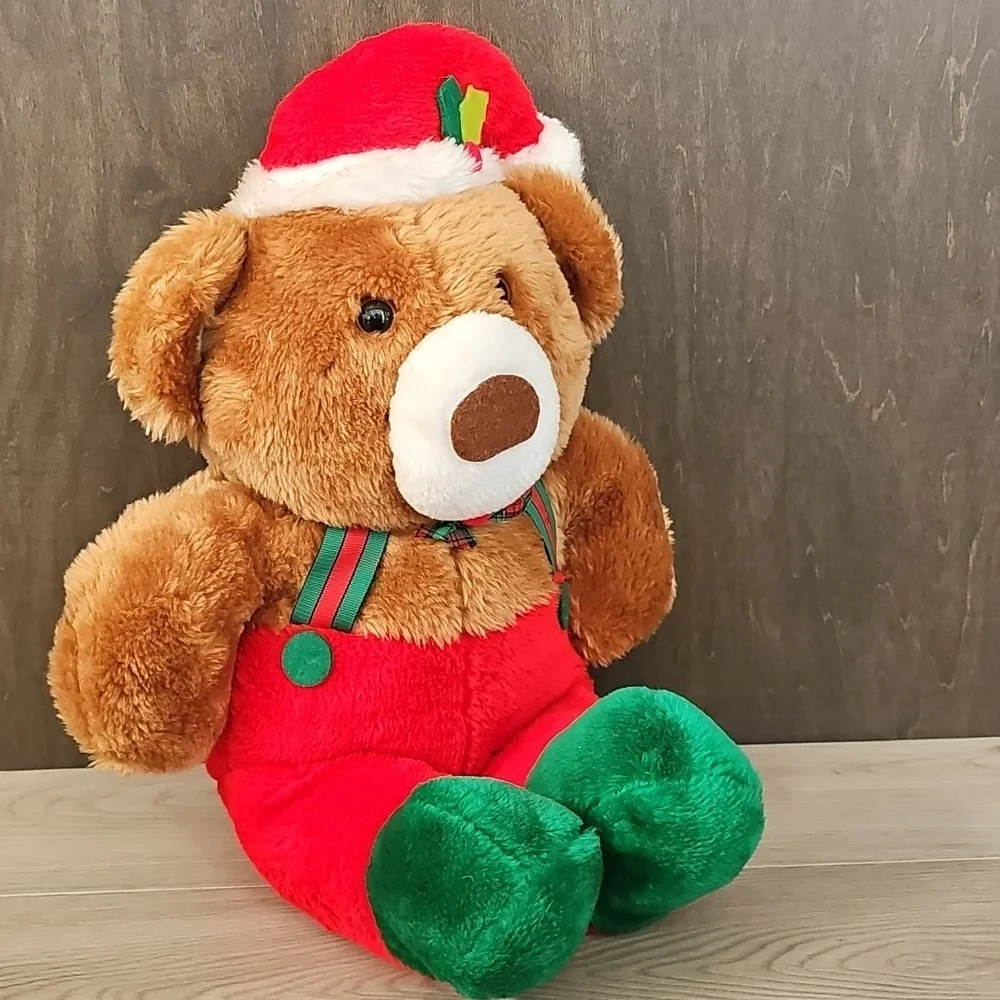 Vintage Sears Christmas Theodore Teddy Bear Plush, Large 14" High - Picture 5 of 10